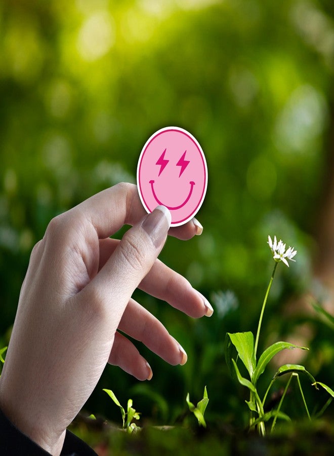 30Pcs Pink Aesthetic Vinyl Stickers - Waterproof, Residue-Free, Self-Adhesive for Laptops, Journals, Scrapbooks, Water Bottles, Guitars - Image 3