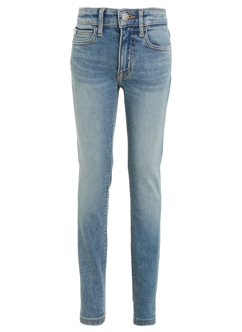 Calvin Klein Jeans Kids Light Wash Skinny Jeans