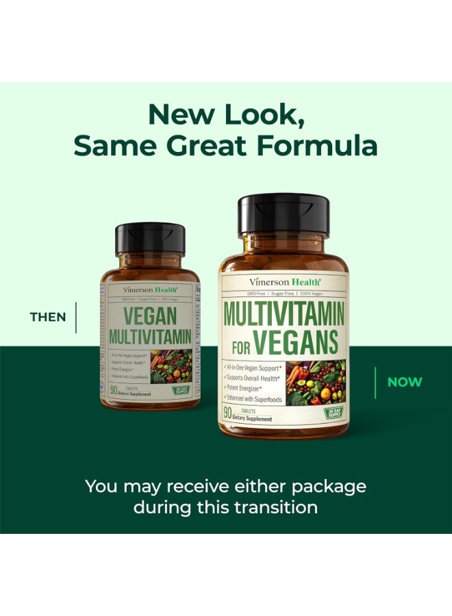 Vimerson Health Vegan Multivitamin for Women & Men - Essential Multivitamins & Multiminerals 90 Tablets with Vitamin B12, A, D, C, Zinc, Magnesium & More for Total Body Wellness - 23 Key Nutrients & Vitamins - Image 2