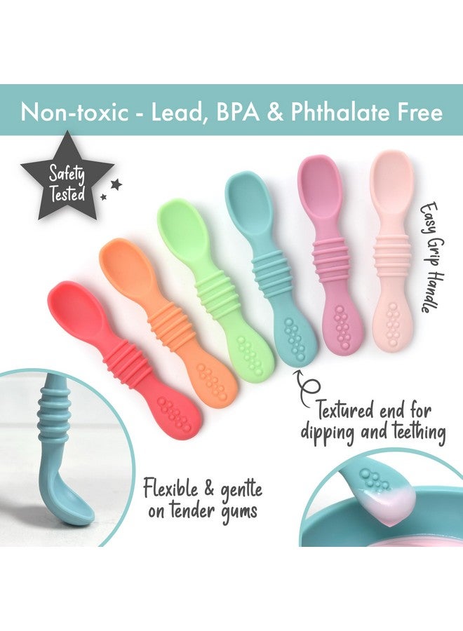 PrimaStella Silicone Chew Spoon Set for Babies and Toddlers | Safety Tested | BPA Free | Microwave, Dishwasher and Freezer Safe - Image 2
