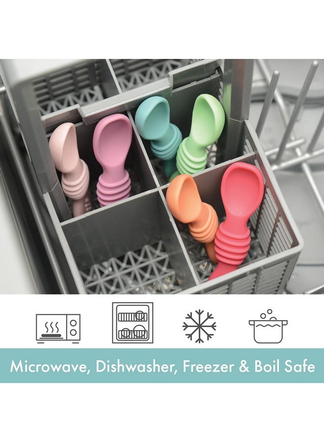 PrimaStella Silicone Chew Spoon Set for Babies and Toddlers | Safety Tested | BPA Free | Microwave, Dishwasher and Freezer Safe - Image 4