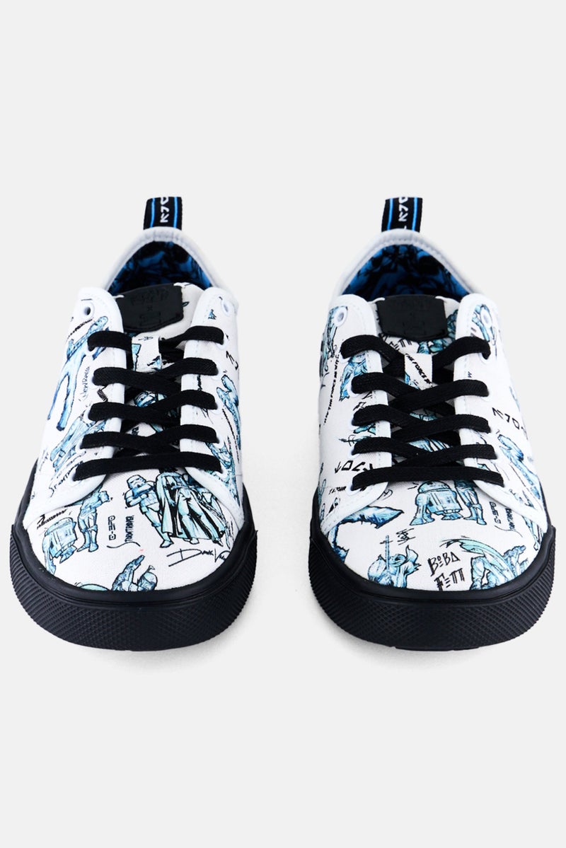 Toms x Star Wars Women Trvl Lite Low Lace Up Canvas Shoes, White - Image 4