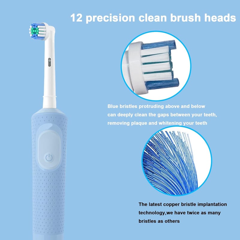 ARTCESAR 12 Pack Soft Electric Toothbrush Heads for Oral B - Image 3