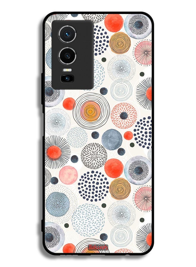 Tolwak Vivo Y76 5G Protective Case Cover Cotton Flowers Pattern - Image 2