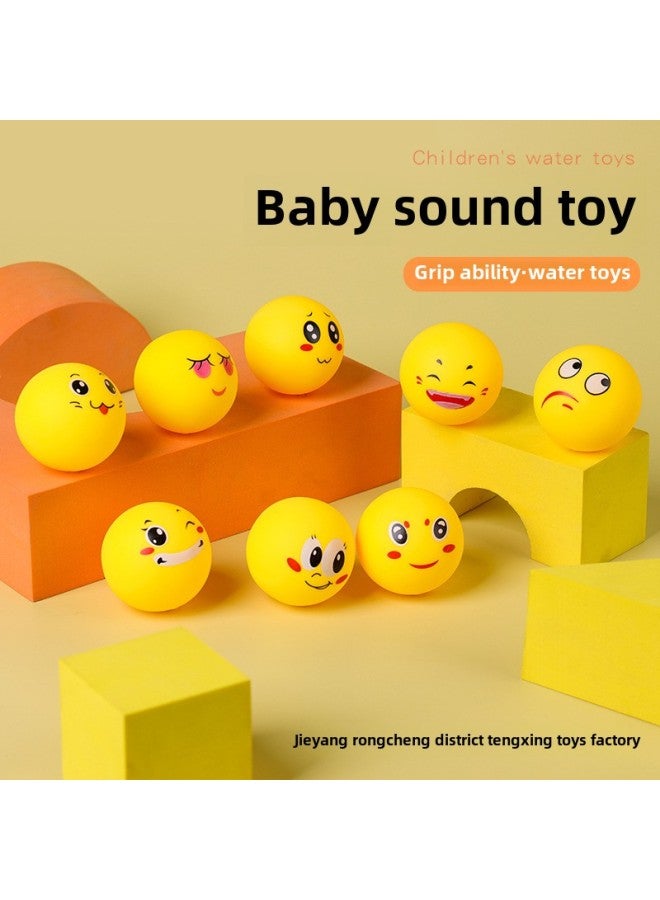 Baby Puzzle Pinch Call Hand Grab Ball Children's Manhattan Ball Tactile Perception Grasp Sound Cartoon Ball Toy-Specifications:Building Block Splicing Ball -7 - Image 4