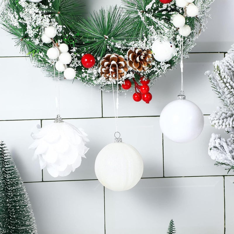 Shappy 400 قطعة من حوامل الزينة بأقفال قفلية حبال علامات الزينة مثبتات حبال معلقة مسبقة القطع للزينة في عيد الميلاد والهالوين والعطلات البيضاء 400 قطعة - Image 2