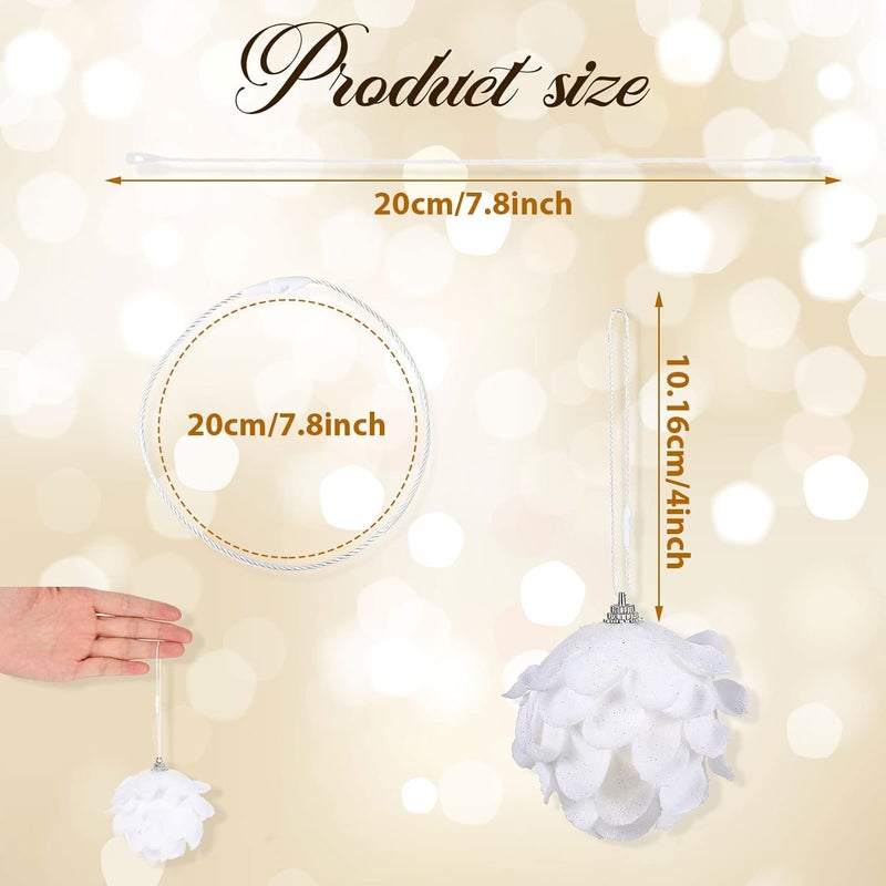 Shappy 400 قطعة من حوامل الزينة بأقفال قفلية حبال علامات الزينة مثبتات حبال معلقة مسبقة القطع للزينة في عيد الميلاد والهالوين والعطلات البيضاء 400 قطعة - Image 3