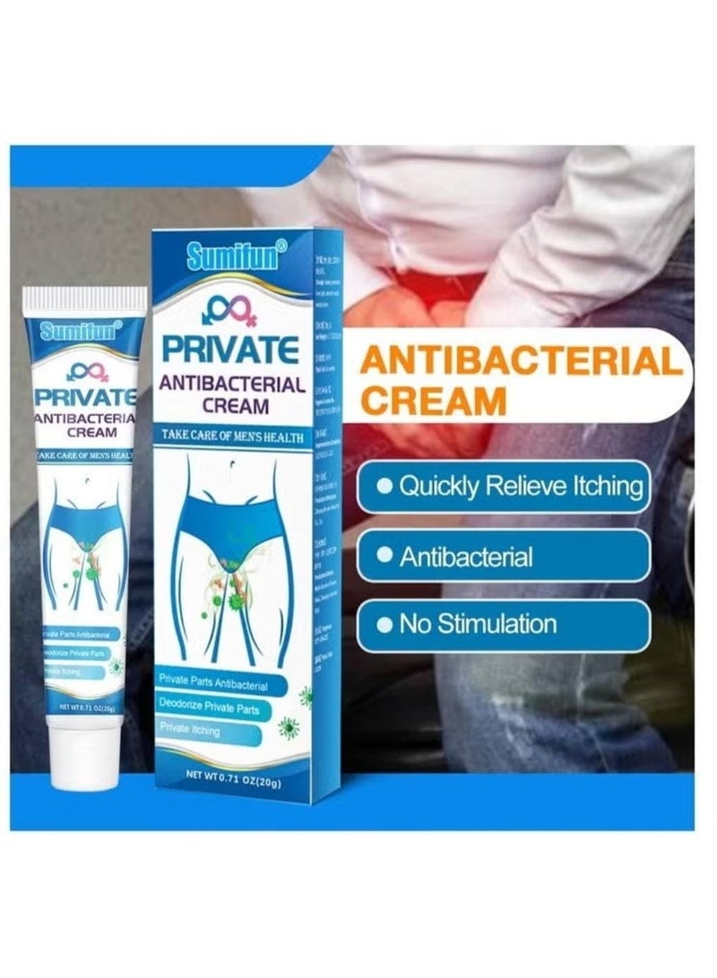 Sumifun Private Antibacterial Cream, Anti-Itch Cream for Skin Infections, Hand & Foot Itching, and Blisters, Effective Antibacterial & Antifungal Treatment - Soothes Itching & Reduces Irritation 20g - Image 1
