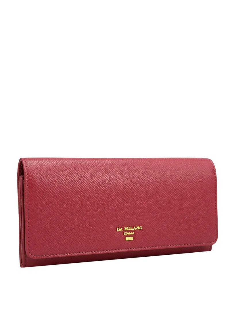 Da Milano Da Milano Genuine Leather Purple Ladies Wallet