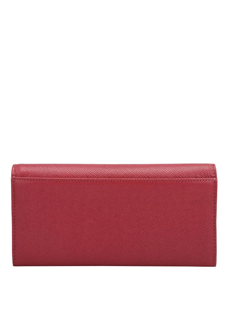 Da Milano Da Milano Genuine Leather Purple Ladies Wallet
