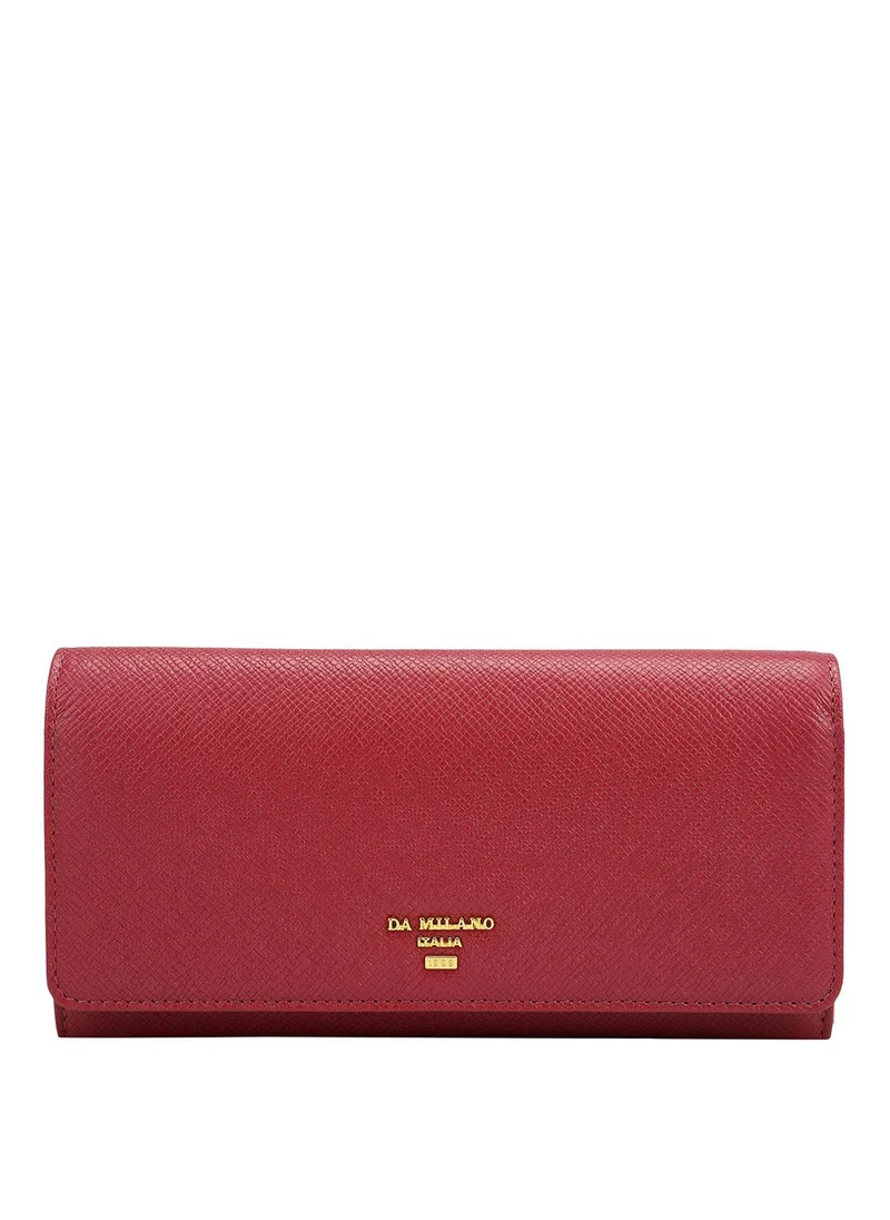 Da Milano Genuine Leather Purple Ladies Wallet