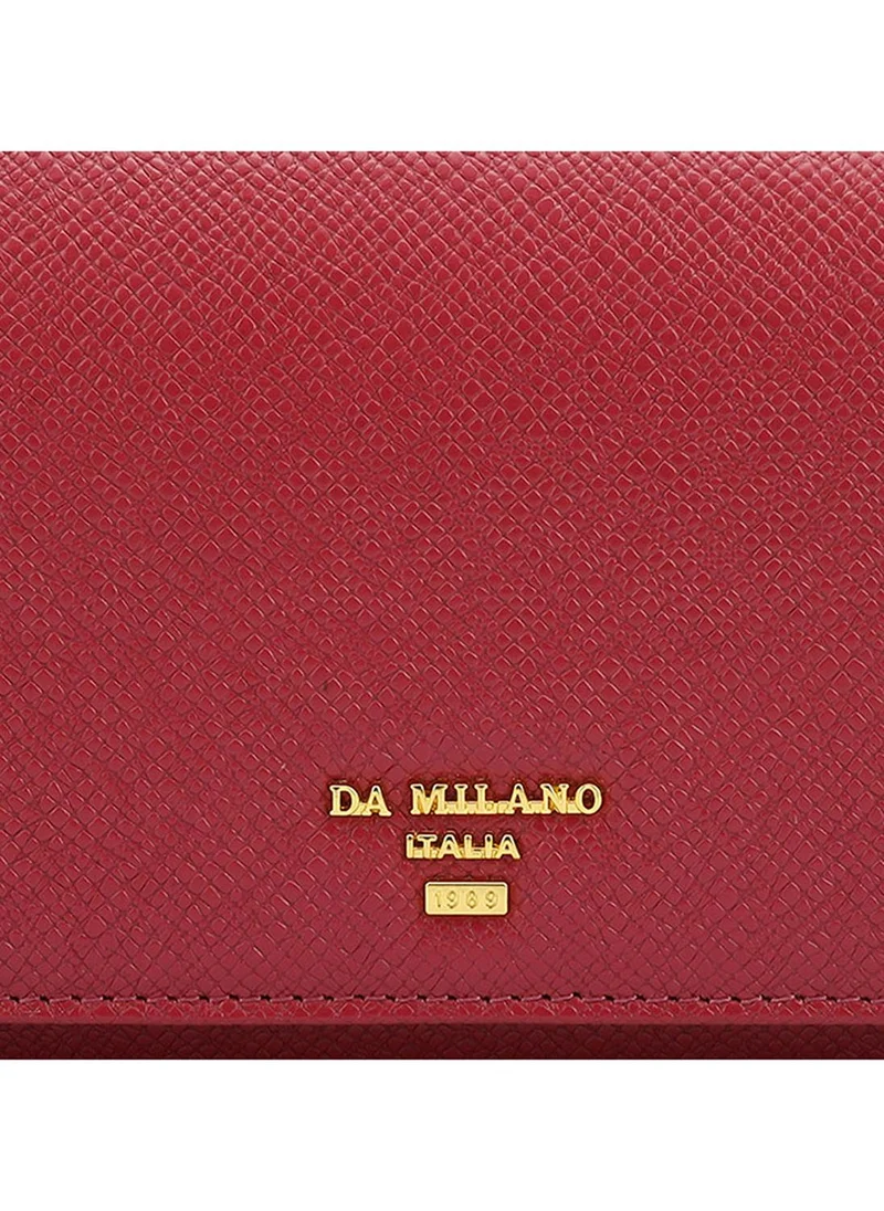 Da Milano Da Milano Genuine Leather Purple Ladies Wallet
