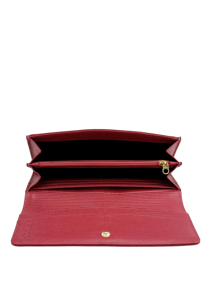 Da Milano Da Milano Genuine Leather Purple Ladies Wallet