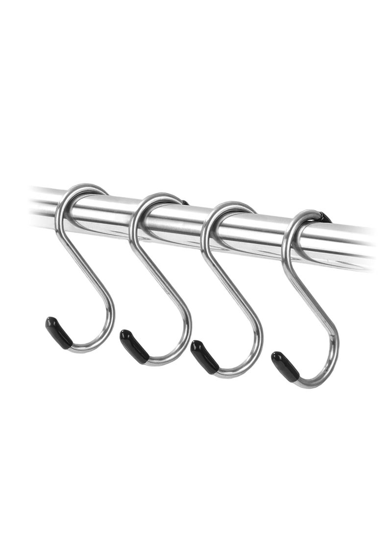 Cyrox Cyrox Home Storage Steel S Hooks Pot Coat Bag Plants Cloth Hanger Hook Multi Purpose Hanging Hooks Hangers 1Set 4Pcs  - Image 1