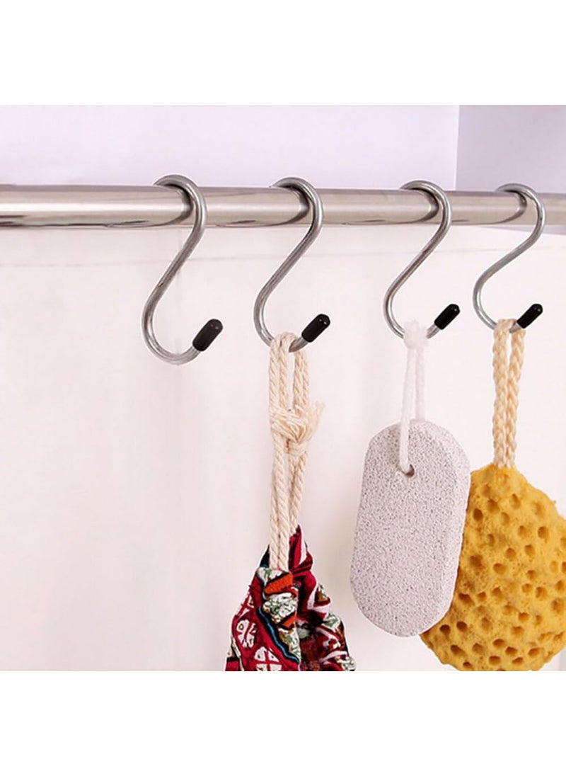 Cyrox Cyrox Home Storage Steel S Hooks Pot Coat Bag Plants Cloth Hanger Hook Multi Purpose Hanging Hooks Hangers 1Set 4Pcs  - Image 4