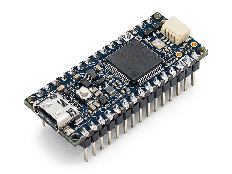 Arduino Nano R4 with Headers [ABX00143] - Compact Renesas RA4M1 Microcontroller Board, Pre-Soldered for Breadboarding, Qwiic Connector, Programmable RGB LED, Compatible IDE - Image 2