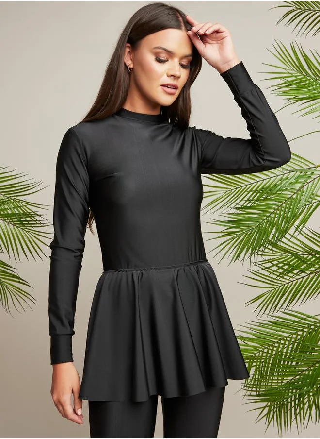 ستايلي Styli Ruffle Hem Burkini