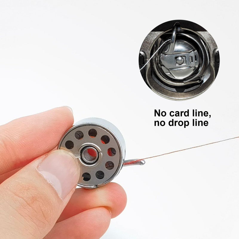 kidoom Metal Sewing Machine Bobbins, 28 PCS Universal Sewing Machine Bobbins, Compatible with Singer, Brother, Janome, Bernina, Toyata, etc. (28 PCS) - Image 4