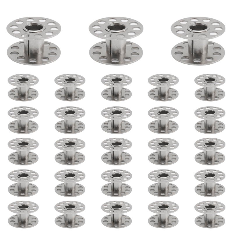 kidoom Metal Sewing Machine Bobbins, 28 PCS Universal Sewing Machine Bobbins, Compatible with Singer, Brother, Janome, Bernina, Toyata, etc. (28 PCS) - Image 2