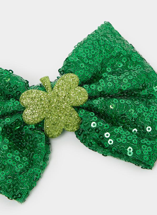 Styli Sequined Bow Hair Clip - Image 2