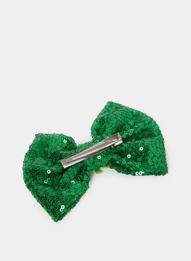 Styli Styli Sequined Bow Hair Clip