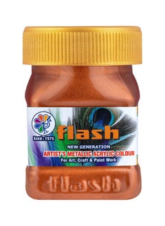 Flash Flash Premium Metallic Acrylic Paint, Highly Pigmented & Fade-Resistant, Non-Toxic, Multi-Surface Paint for Artists, Hobby Painters & Kids (Copper)  - Image 1