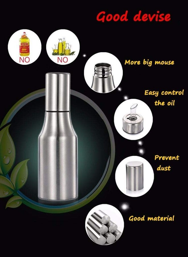 Luxafare Olive Oil Dispenser Bottle Oil Pouter Dispensing Bottles Stainless Steel Olive Oil Dispenser Leak proof Kitchen Oil & Vinegar Cruet (1000 ML) - Image 2