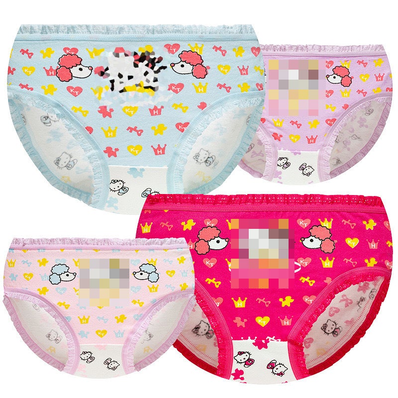 Girls Cotton Briefs 4-Pack Toddler Panties 1068 (Four Pack) 