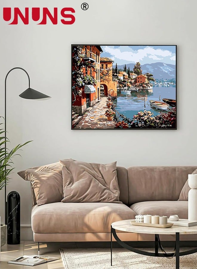 UNUNS DIY Painting By Numbers,Oil Painting Kit On Canvas With Acrylic Pigment,Adult Paint By Number Kits On Canvas For Home Wall Decor,40x50cm - Image 3