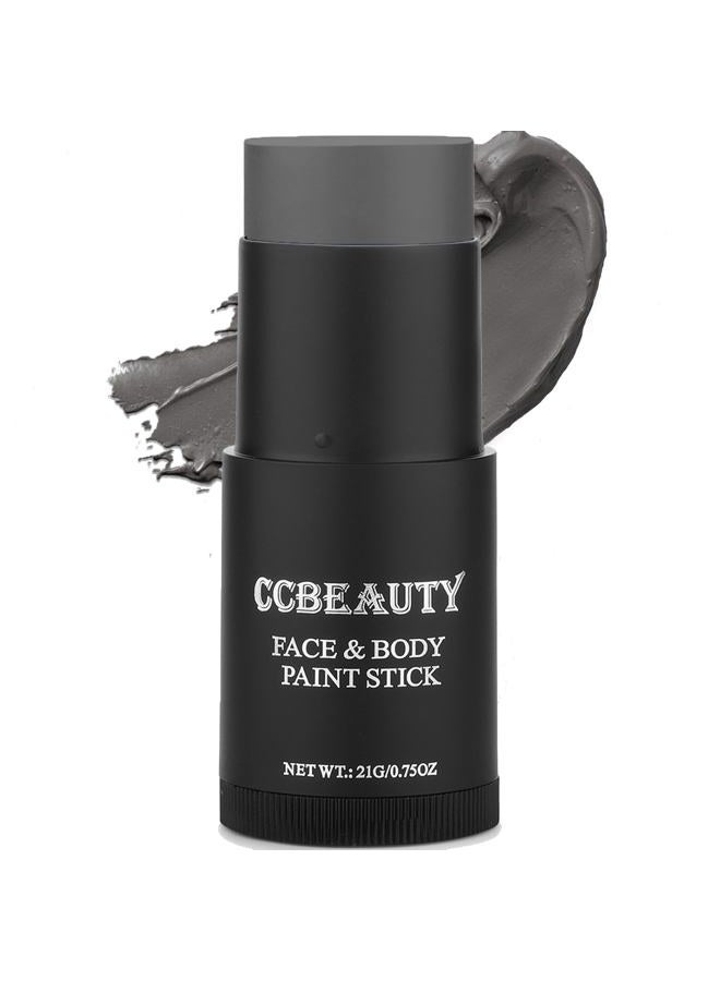 CCbeauty CCBeauty Dark Grey Face Body Paint Stick, Grease Gray FacePaint, Cream Grayscale Foundation Makeup, Waterproof Hypoallergenic for Halloween SFX Special Effects Cosplay Costume Parties  - Image 1