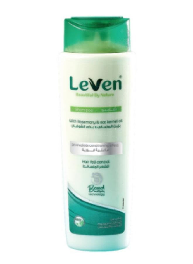 LEAVEN Shampoo for hair care against hair loss with rosemary and oat seed oil extracts, 400 ml.  - Image 1