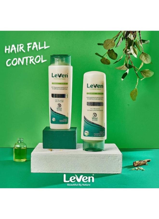 LEAVEN Shampoo for hair care against hair loss with rosemary and oat seed oil extracts, 400 ml.  - Image 3