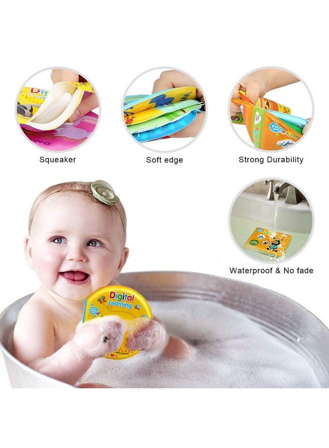 Growsland Baby Bath Toys Nontoxic Bath Books For Babies Bath Time No Mold Bathtub Toys For Toddlers 6 To 12 18 Months Soft Educational Bath Toys For 1 3 Year Old Girls Boys(Pack Of 3) - Image 3