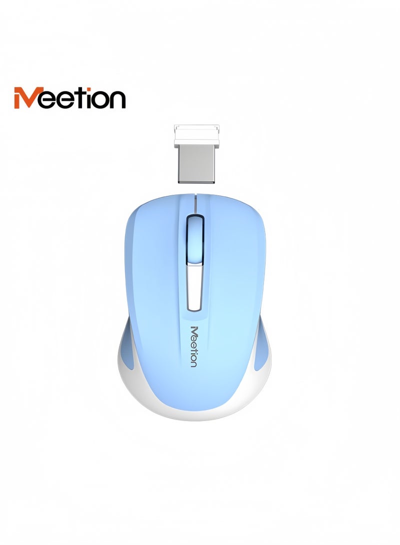 Meetion MiniGo BT MINI Wireless Mouse, 2.4G+Bluetooth USB-C Rechargeable Mouse with Portable Box for Meeting Business and Travel, Super Portable Spare Mouse for Computer Laptop SmartPhone  iPad Tablets - Image 1