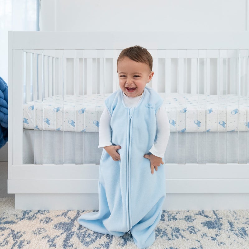 HALO Sleepsack Micro-Fleece Wearable Blanket, TOG 1.0, Baby Blue, X-Large - Image 2