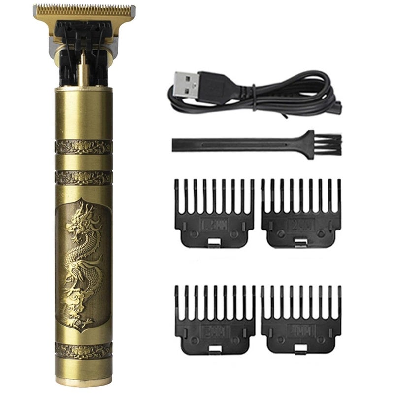 Buddha Model Hair Cutting Machine, Men's Trimmer Hair Buddha Gold, Professional Hair Clippers, Beard Trimmer, Shaving, Profiling Buddha Gold Wireless