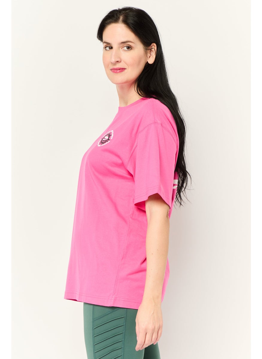 PUMA Women Sportswear Fit Short Sleeve Outdoor Top, Pink  - Image 3
