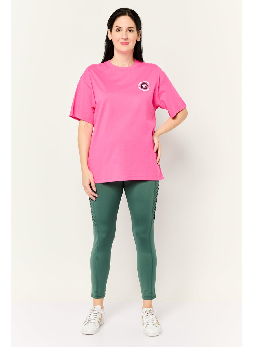 PUMA Women Sportswear Fit Short Sleeve Outdoor Top, Pink  - Image 2