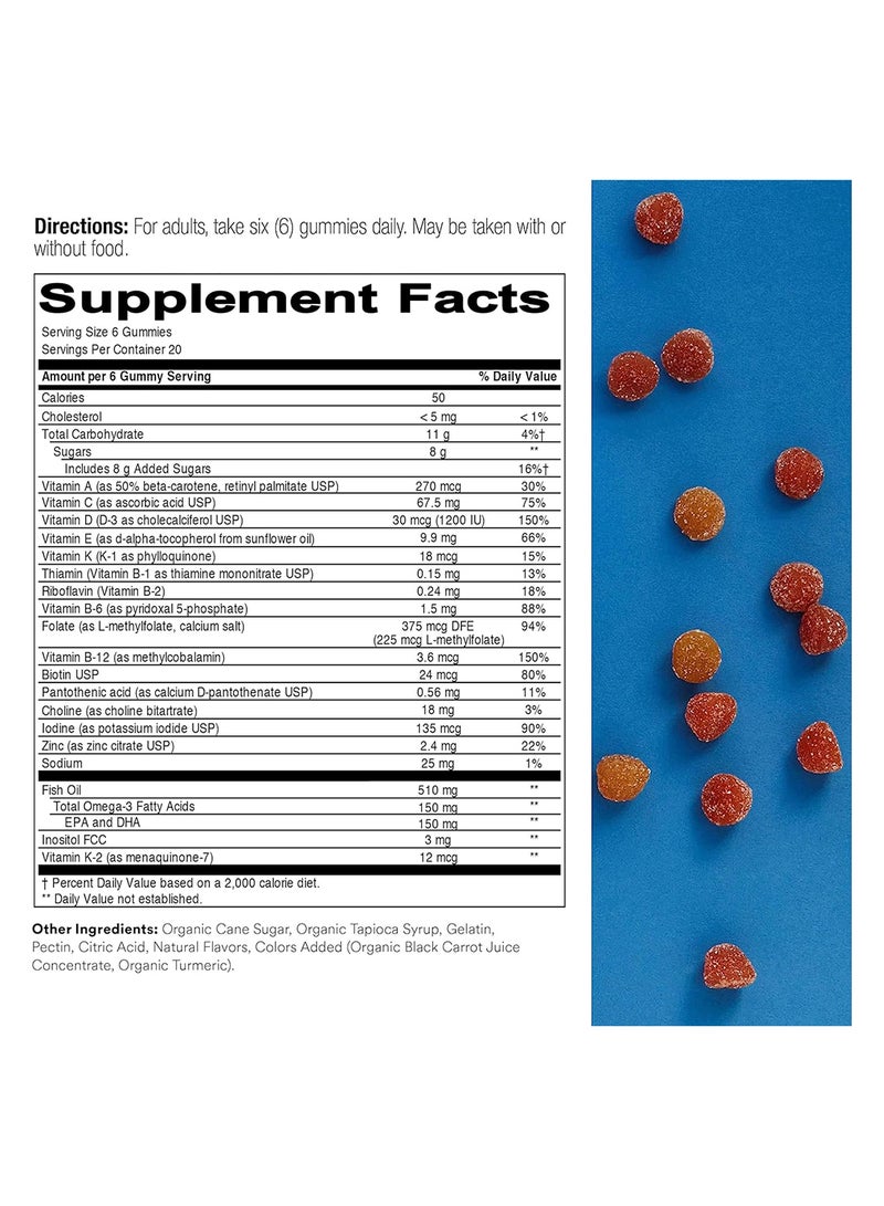 سمارتي بانتس‏, فيتامينات متعددة للبالغين نكهة ليمون ، وبرتقال ، وفراولة وموز ، 180 علكة - Image 2