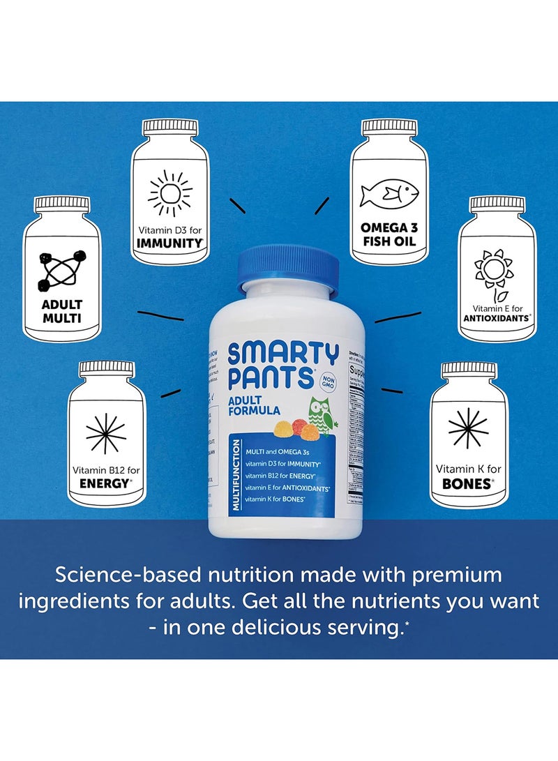 سمارتي بانتس‏, فيتامينات متعددة للبالغين نكهة ليمون ، وبرتقال ، وفراولة وموز ، 180 علكة - Image 3