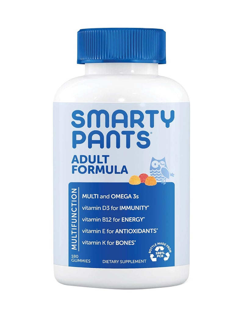 سمارتي بانتس‏, فيتامينات متعددة للبالغين نكهة ليمون ، وبرتقال ، وفراولة وموز ، 180 علكة - Image 1