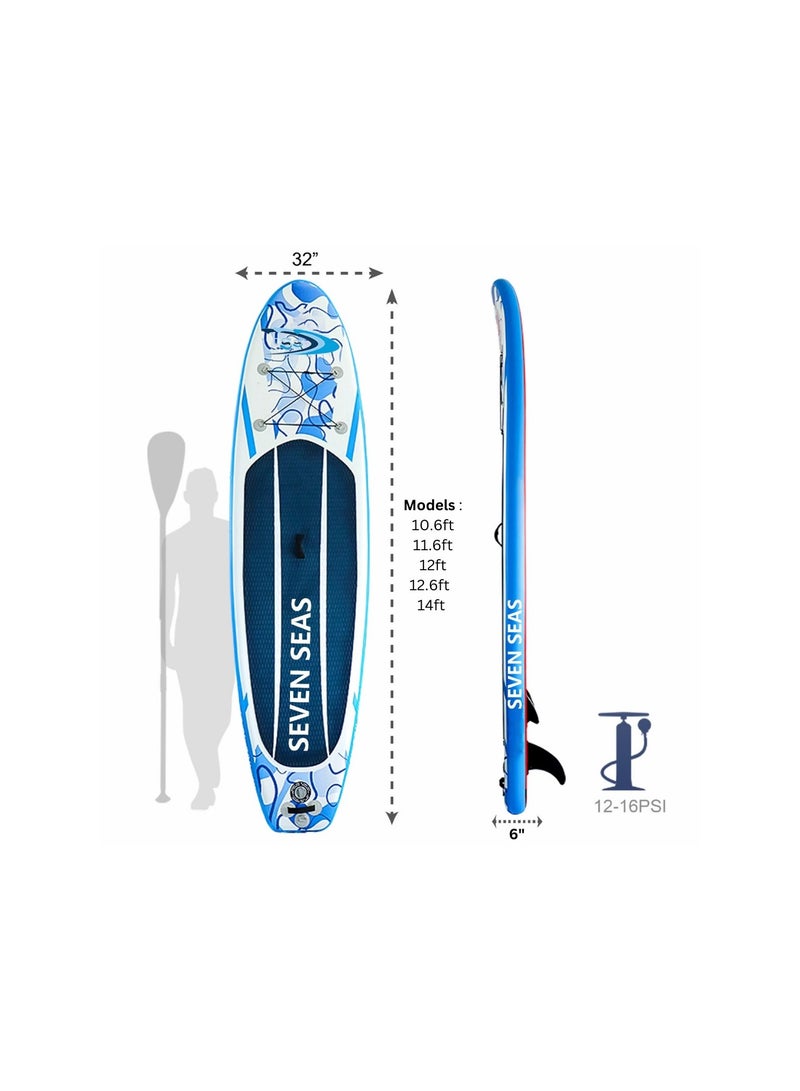 SS WATER SPORTS 2024 Wooden Stand Up Paddle Board 10.6Ft X 32In X 6Inch  - Image 4