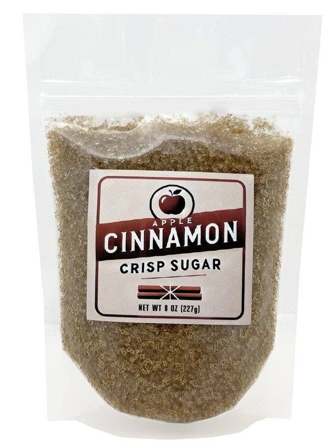 crait Apple Cinnamon Sugar - 8 Ounce Resealable Bag –– Baking Sugar, Cocktail Rimming, Finishing Sugar - Image 1
