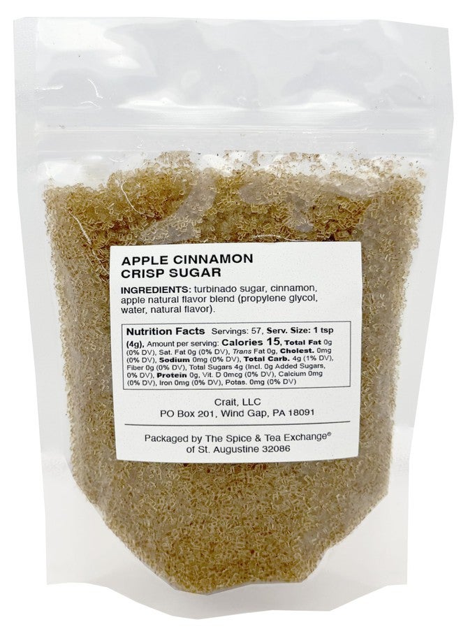 crait Apple Cinnamon Sugar - 8 Ounce Resealable Bag –– Baking Sugar, Cocktail Rimming, Finishing Sugar - Image 4