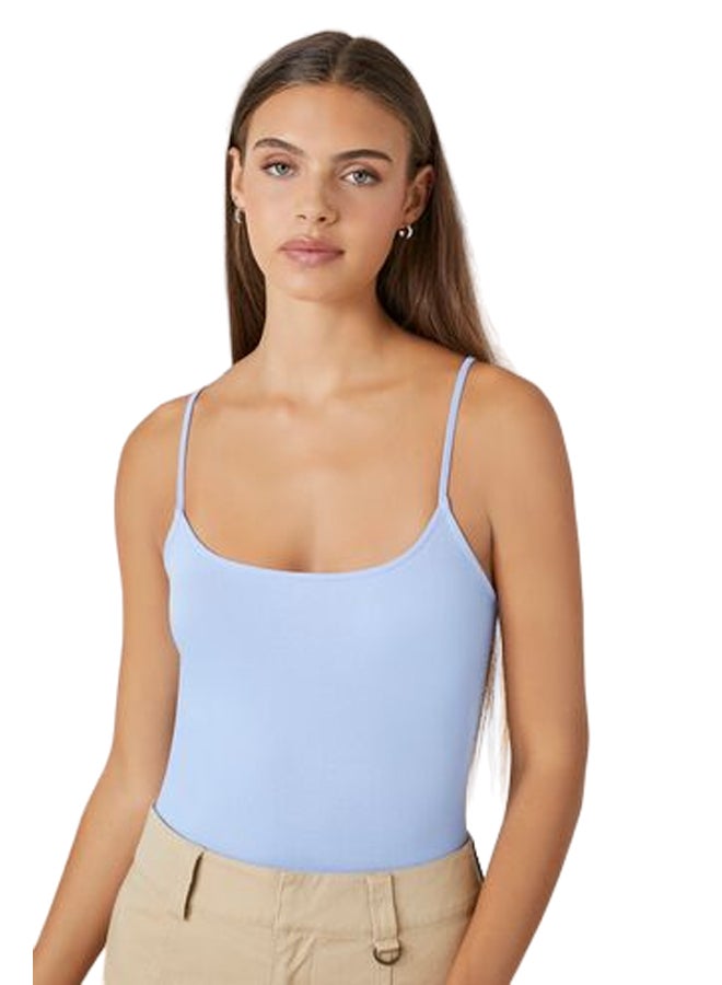FOREVER 21 Scoop-Neck Spaghetti-Strap Camisole Bodysuit - Image 1