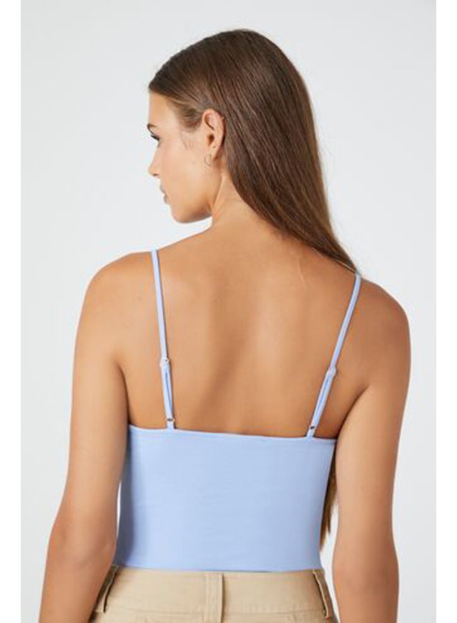 FOREVER 21 Scoop-Neck Spaghetti-Strap Camisole Bodysuit - Image 3