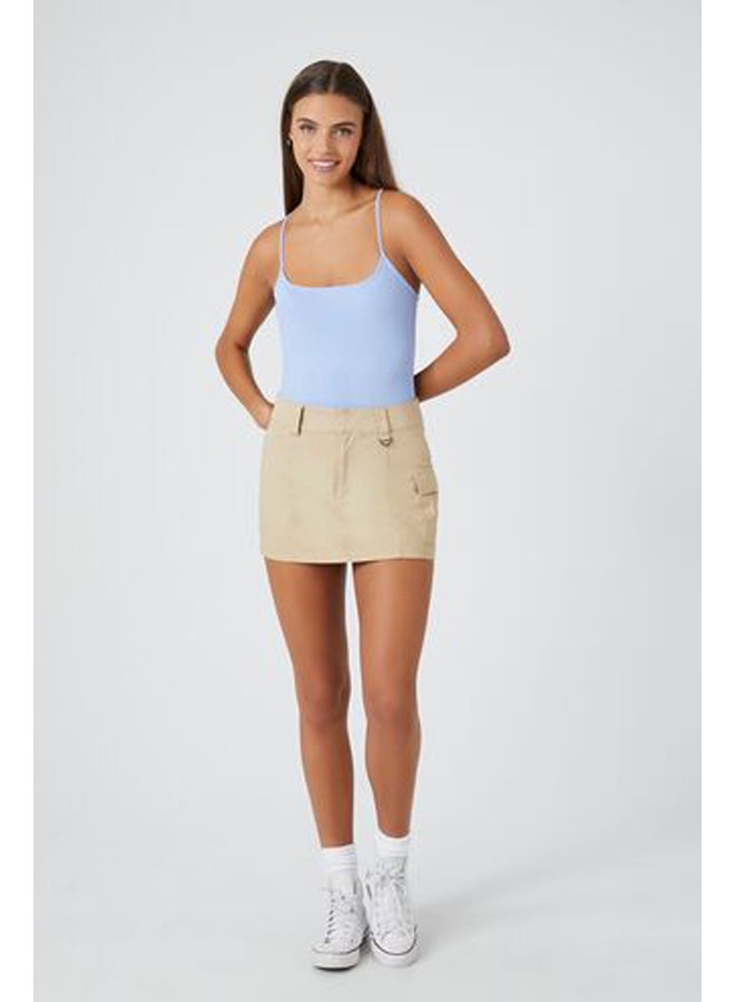 FOREVER 21 Scoop-Neck Spaghetti-Strap Camisole Bodysuit - Image 4