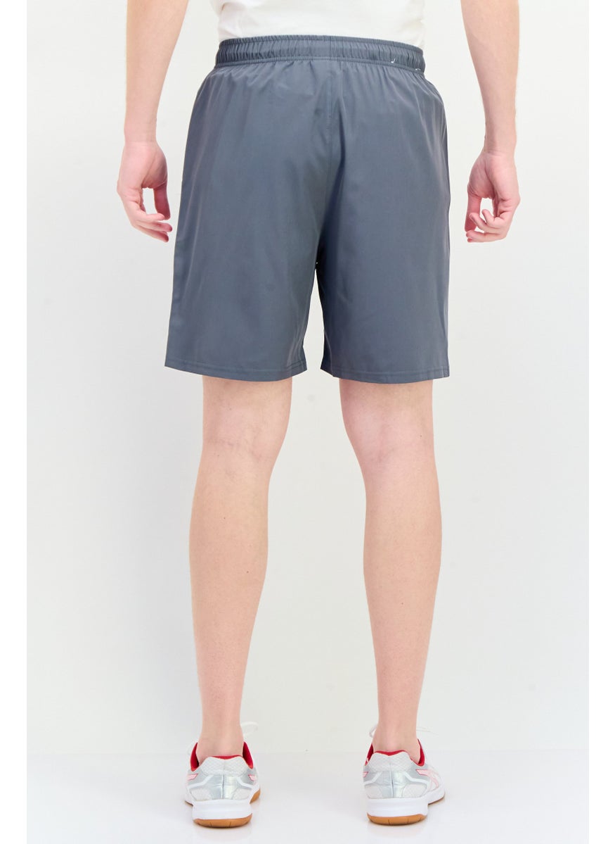 TapouT Men Sportswear Fit Brand Logo Training Shorts, Steel Grey  - Image 2