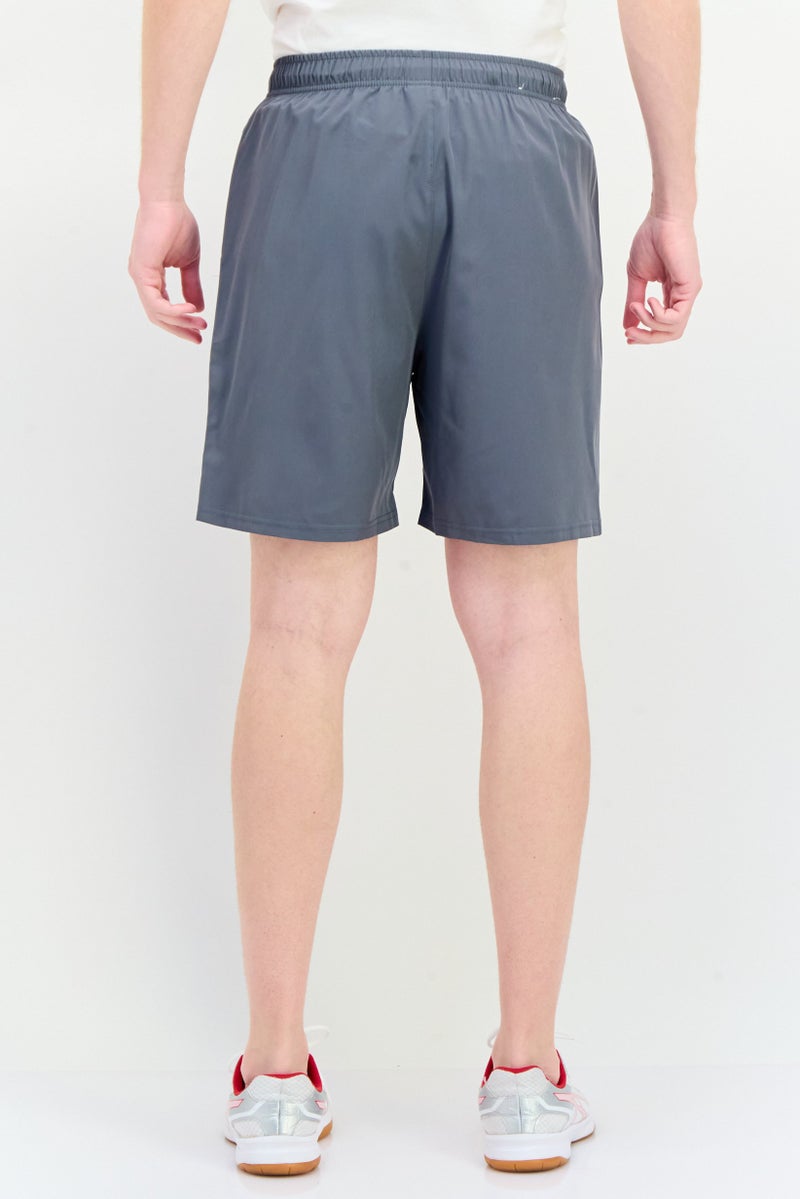 TapouT Men Sportswear Fit Brand Logo Training Shorts, Steel Grey - Image 2