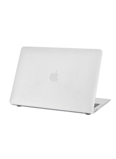 For M4 Apple Notebook Protective Case Macbookairpro13 Ultra-thin Mac Case M2 Computer Protective Case-Color:Fog Shell-White Radiance-Applicable Model:(Hollow) 2020 Air13(A2179/A2337)